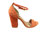 Orange Sandal Block Heels Raphaella Booz