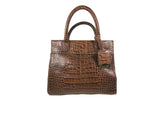 Handbag Leather Croco Faber Raphaella Booz