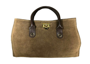 Handbag Leather/Suede Kraft Raphaella Booz