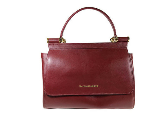 Handbag Leather Saffian Raphaella Booz